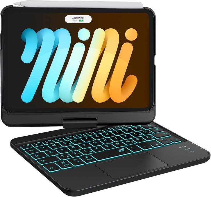 iPad Mini 6 Toetsenbord 360 | Tweede kansje | OP = OP, Computers en Software, Toetsenborden, Draadloos, Overige indelingen, Nieuw