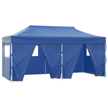 vidaXL Partytent 291 x 580 x 315 cm Blauw Oxford Stof, Verzenden, Nieuw