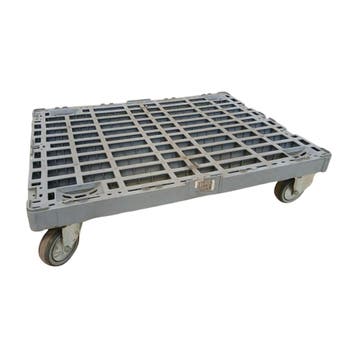 Dolly kunststof 800x600x180 mm 450kg 2x zwenkwiel 2x, Ophalen of Verzenden