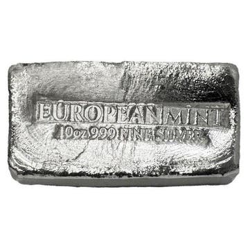 10 Onces troy - Argent .999 - 10 oz European Mint Chunky