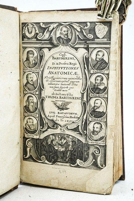 Gaspar Bartholin - Institutiones anatomicae, novis, Antiquités & Art, Antiquités | Livres & Manuscrits