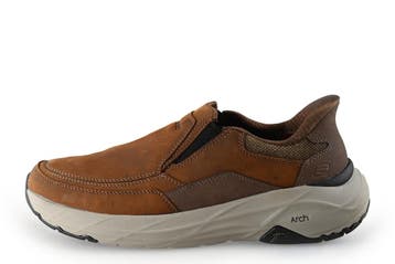 Skechers Sneakers in maat 42 Bruin, Kleding | Heren, Bruin, Verzenden, Zo goed als nieuw, Skechers