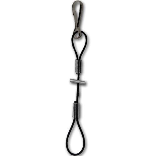 Zwarte staalkabel 30cm met lussen en simplexklem, Tuin en Terras, Overige Tuin en Terras, Verzenden