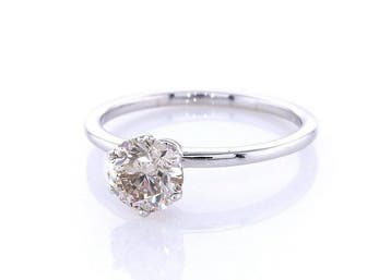 Ring - 14 karaat Witgoud - 1.00ct. tw. Diamant (Natuurlijk, Nieuw