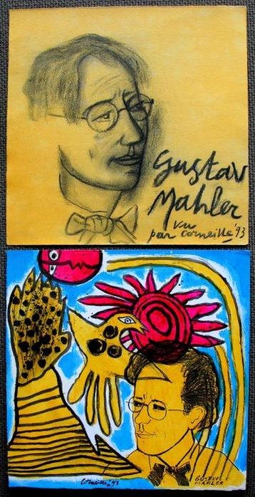 Corneille (1922-2010) - Gustav Mahler (2 werken +