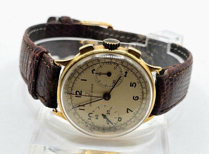 Universal Genève - 18 K Goldchronograph - Kaliber 386 -, Bijoux, Sacs & Beauté, Montres | Hommes