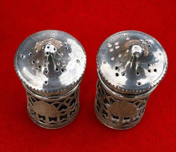 Salière et poivrière (2) - Argent 925 - Poivrières argentées