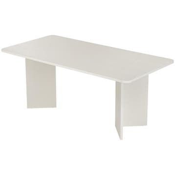 Evila Eettafel - Wit - Nieuw/Ongebruikt - Melamine -, Verzenden, Nieuw, 150 tot 200 cm, Scandinavisch