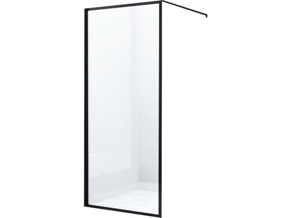 Veiling - Inloopdouche  120x200 Mat Zwart Profiel Helder Gla, Bricolage & Construction, Sanitaire