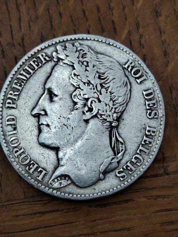 België. Leopold I. 5 Francs 1849 (Zonder minimumprijs)
