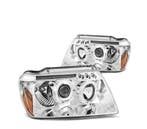 PHARES POUR JEEP GRAND CHEROKEE 99-05 ANGEL EYES CHROMÉ H1 H, Auto-onderdelen, Verzenden, Nieuw