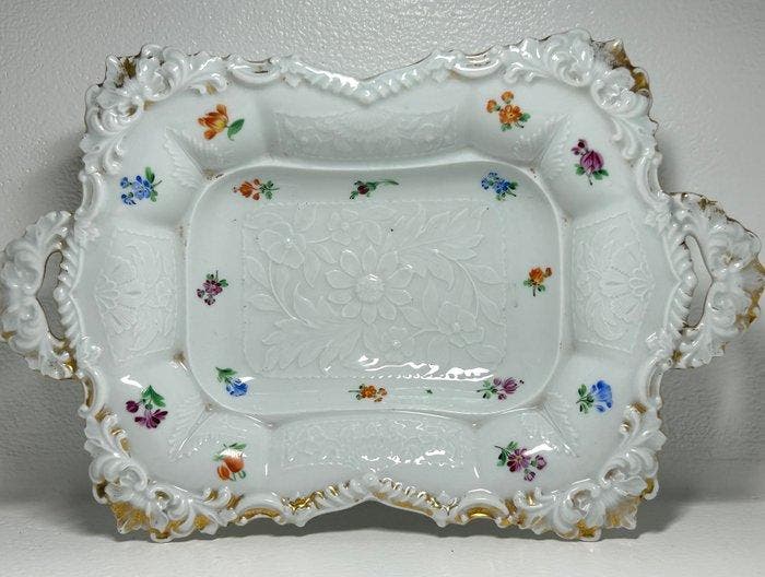 Meissen - Schotel - Porselein - Meissen-schotel uit de 19e, Antiek en Kunst, Antiek | Glaswerk en Kristal