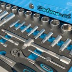 Datona Gereedschapskist drie lades - 4 lades gevuld - blauw, Ophalen of Verzenden