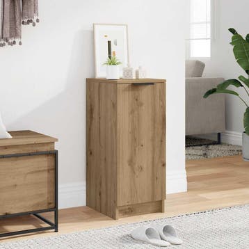 vidaXL Schoenenkast 29,5x35x70 cm bewerkt hout artisanaal, Verzenden