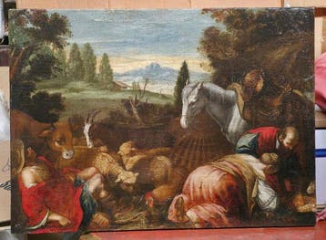 Italiaanse school (XVII) - Escena campestre