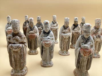 Oud-Chinees, Ming-dynastie veelkleurige terracotta 12