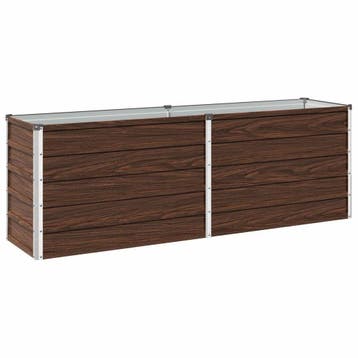 vidaXL Verhoogde Tuinbak Zwart 160 x 40 x 55 cm koudgewalst, Verzenden