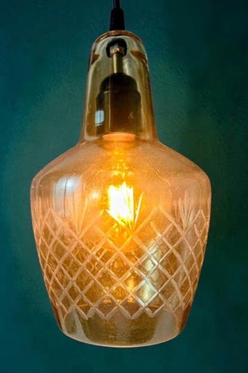 Plafonnier (2) - Ensemble de lampes sensationnelles en verre, Antiquités & Art