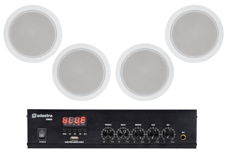 Adastra Wachtkamer Installatie 2 4x 100V Luidsprekers +, Audio, Tv en Foto, Luidsprekerboxen