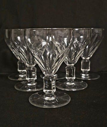Service à boisson - cristal taillé - Verres Art Déco Belge, Antiquités & Art
