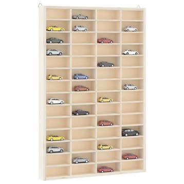 vidaXL Houten Verzamelaarsvitrine met 56 Vakken 40x4,5x60cm, Huis en Inrichting, Kasten | Wandmeubels, Verzenden, Nieuw
