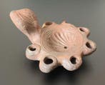 Oud-Romeins, Keizerrijk Terracotta olielamp, Antiek en Kunst
