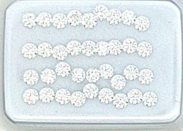 36 pcs Diamant (Naturelle) - 1.02 ct - Rond - F, D, Handtassen en Accessoires, Edelstenen, Nieuw