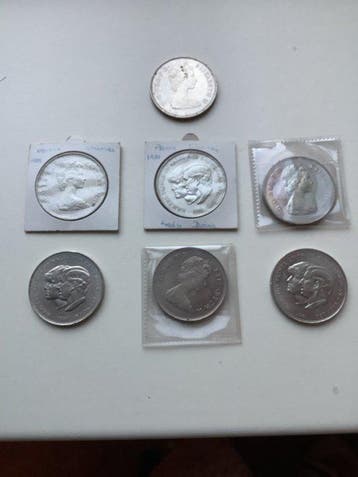 Verenigd Koninkrijk. Elizabeth II. Crown 1977-2003 (Lot of