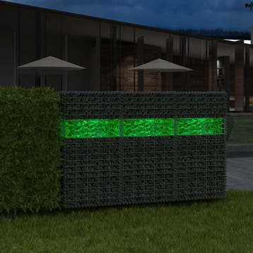 vidaXL Gabion stenen 25 kg groen 60-120 mm glas, Verzenden, Nieuw
