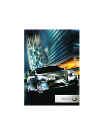 2005 ALFA ROMEO GT BROCHURE ITALIAANS, Livres, Ophalen of Verzenden