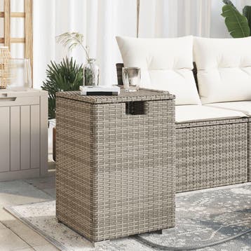 vidaXL Afdekkast voor propaangasfles 40x40x60 cm Poly Rattan, Verzenden
