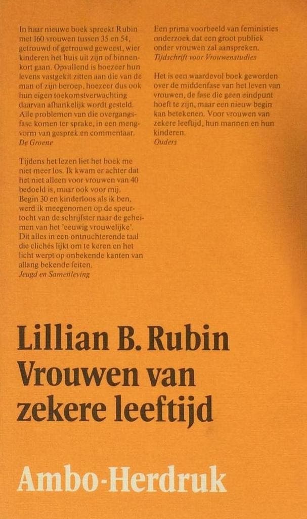 Vrouwen van zekere leeftyd 9789026330193 Rubin, Boeken, Politiek en Maatschappij, Gelezen, Verzenden
