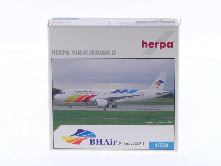 Schaal 1:500 Herpa 514972 Airbus A320 Balkan Holidays Reg..., Hobby & Loisirs créatifs, Modélisme | Avions & Hélicoptères, Enlèvement ou Envoi