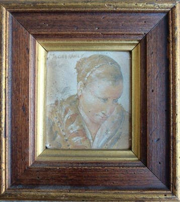 Matteo Massagrande (1959) - Testa di carattere da Tiepolo, Antiek en Kunst