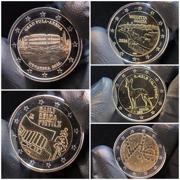 Europa. 2 Euro 2025/2026 (125 coins) in 5 rolls