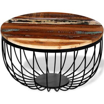 vidaXL Salontafel massief gerecycled hout, Verzenden, Nieuw