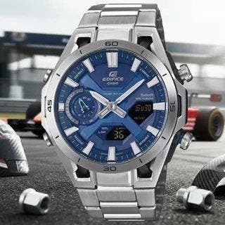 Casio - Casio Edifice Sospensione Bluetooth Solar - Sans, Handtassen en Accessoires, Horloges | Heren