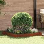 vidaXL Gazonrand 100 x 100 x 20 cm Staal Roestig, Jardin & Terrasse, Traverses & Bordures, Verzenden