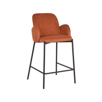 Barkruk Jari | Rust | Ribcord | Laag | 2 stuks LABEL51, Verzenden, Nieuw in verpakking