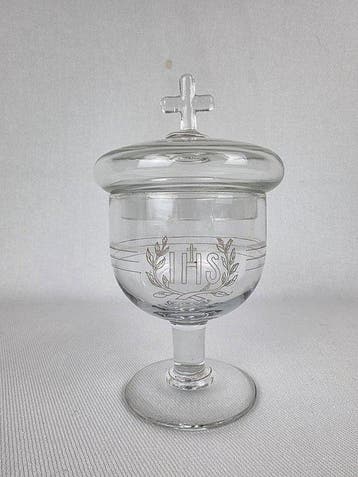 Pot - Kristal - Vaasje voor zuivering, Antiek en Kunst