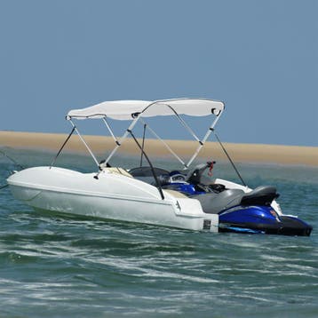 vidaXL Biminitop 3 bogen met zijwanden 183x(154-167)x137 cm, Watersport en Boten, Verzenden, Nieuw