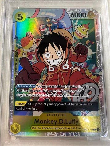 Bandai - 1 Graded card - One Piece - Monkey D. Luffy