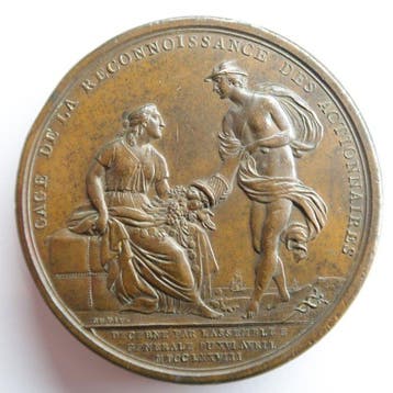 France. Médaille en bronze Gage de reconnaissance des