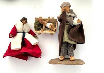 Kerstdecoratie (9) - Textiel, Hout, Plastic -, Nieuw