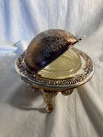 Serveerschaal - Splendide Globe a Caviar - Glas,, Antiek en Kunst