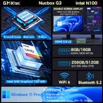 NucBox G3 Mini Desktop PC - 16GB RAM / 512GB ROM - Intel, Verzenden