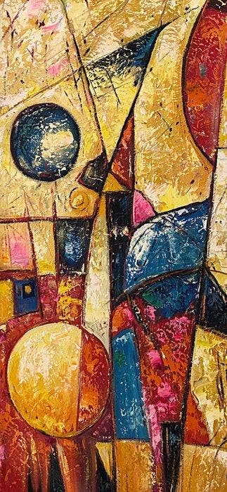 Phm Vn Hun - Géométrie céleste 80 60 cm - No Reserve, Antiek en Kunst