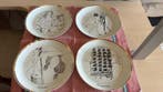 Salvador Dali (1904-1989) - 4 ceramic plates, Antiek en Kunst