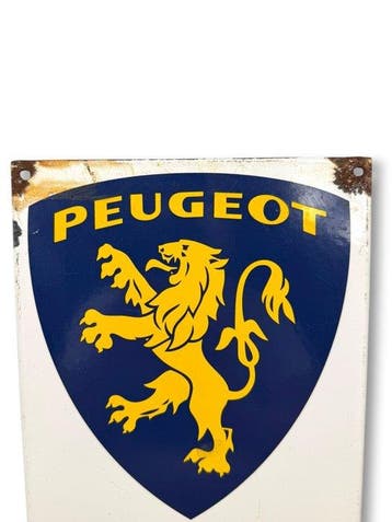 Peugeot Service - Emaille plaat - Emaille