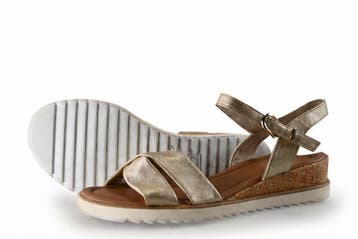 Tamaris Sandalen in maat 38 Goud, Tamaris, Overige kleuren, Verzenden, Sandalen of Muiltjes